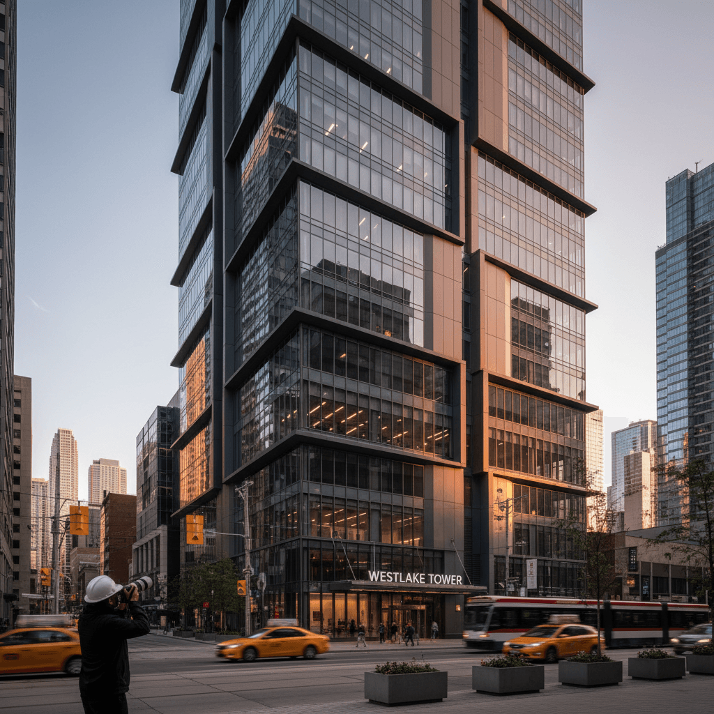 Completed commercial office building in Toronto